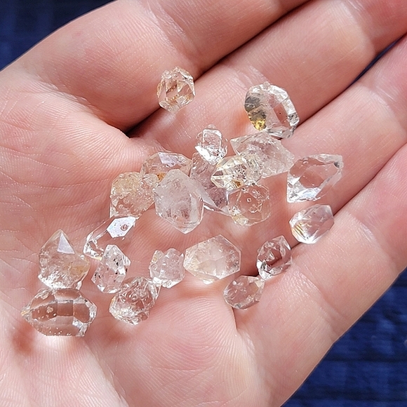Lot of 21pcs. Mini Herkimer Diamond Crystal 70ctw+ Lot Crystals Rare High Grade - Picture 8 of 10